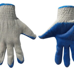 Työhanskat puuvilla/lateksi 9koko